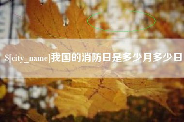 邹城我国的消防日是多少月多少日