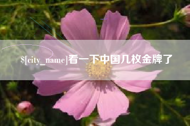邹城看一下中国几枚金牌了