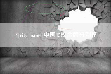 邹城中国15枚金牌分别是