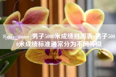 邹城男子5000米成绩对照表-男子5000米成绩标准通常分为不同等级