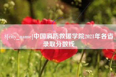 邹城中国消防救援学院2021年各省录取分数线
