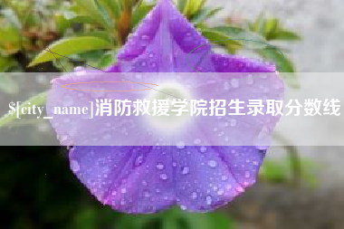 邹城消防救援学院招生录取分数线