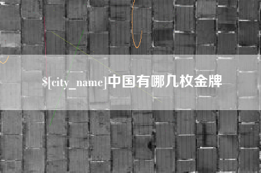 邹城中国有哪几枚金牌