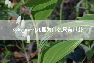 邹城九宫为什么只有八卦