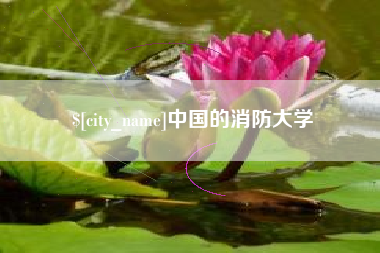 邹城中国的消防大学