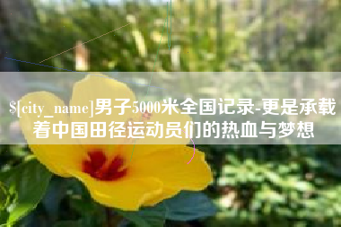 邹城男子5000米全国记录-更是承载着中国田径运动员们的热血与梦想