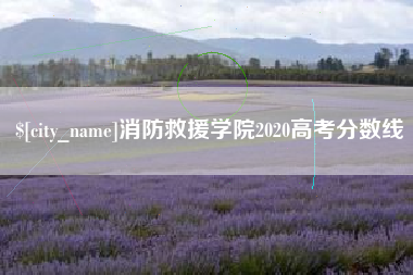 邹城消防救援学院2020高考分数线