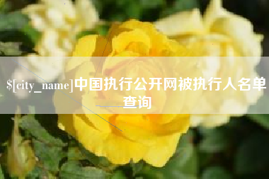 邹城中国执行公开网被执行人名单查询