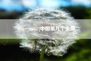 邹城中国第九个金牌