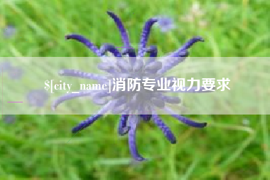 邹城消防专业视力要求