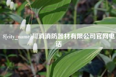 邹城川消消防器材有限公司官网电话