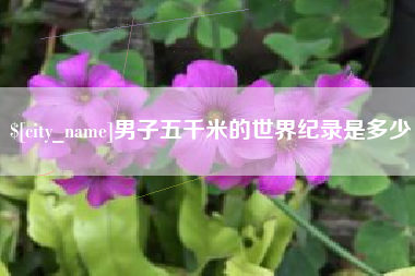 邹城男子五千米的世界纪录是多少