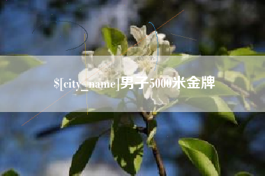 邹城男子5000米金牌