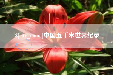 邹城中国五千米世界纪录