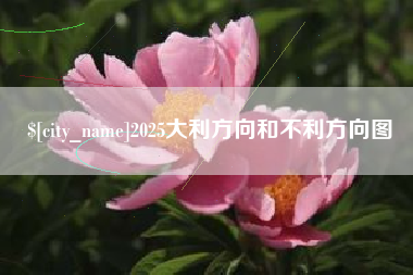 邹城2025大利方向和不利方向图