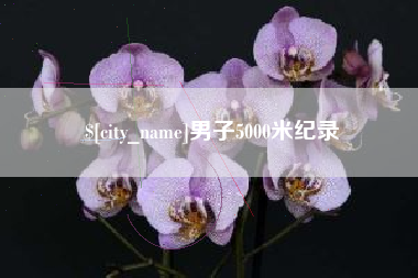 邹城男子5000米纪录