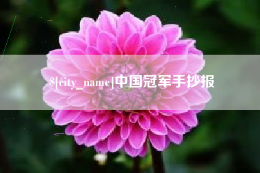 邹城中国冠军手抄报