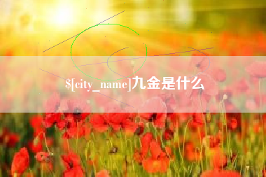 邹城九金是什么