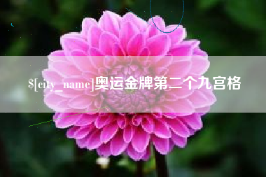 邹城奥运金牌第二个九宫格